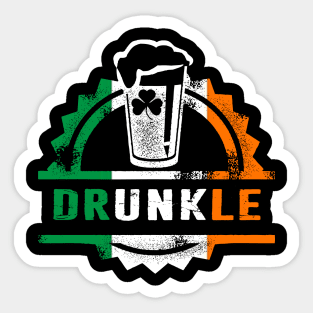 Drunkle Drunk Uncle Definition Drinking Dysfunctional Family Fun Sticker